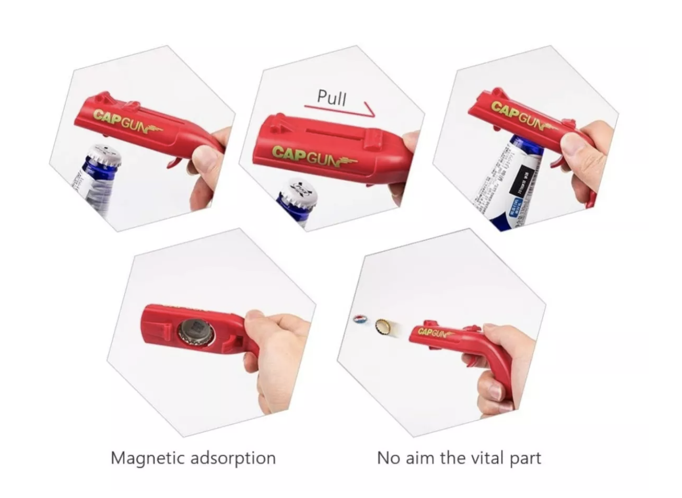 Miniatura 6 de Destapador Pistola Lanzador De Tapas